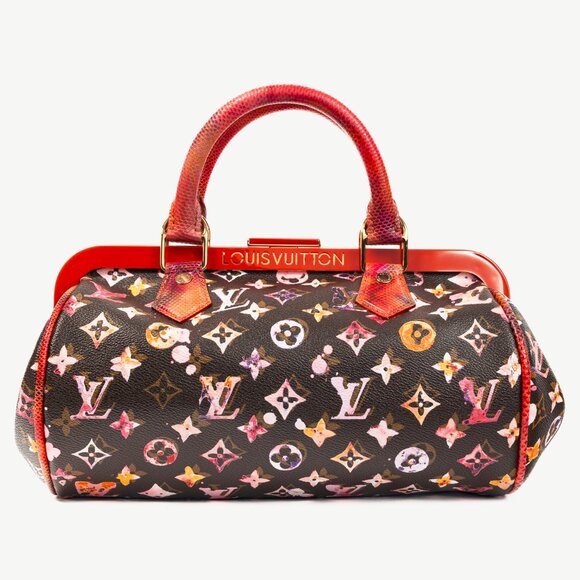 Louis Vuitton x Richard Prince SS/08 Runway Papillon Frame Watercolor Bag - Picture 1 of 12